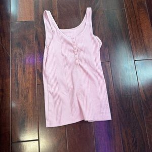 Pink target tank top
